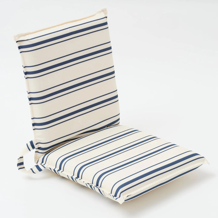 SUNNYLiFE Lean Back Beach Chair - The Resort Coastal Blue