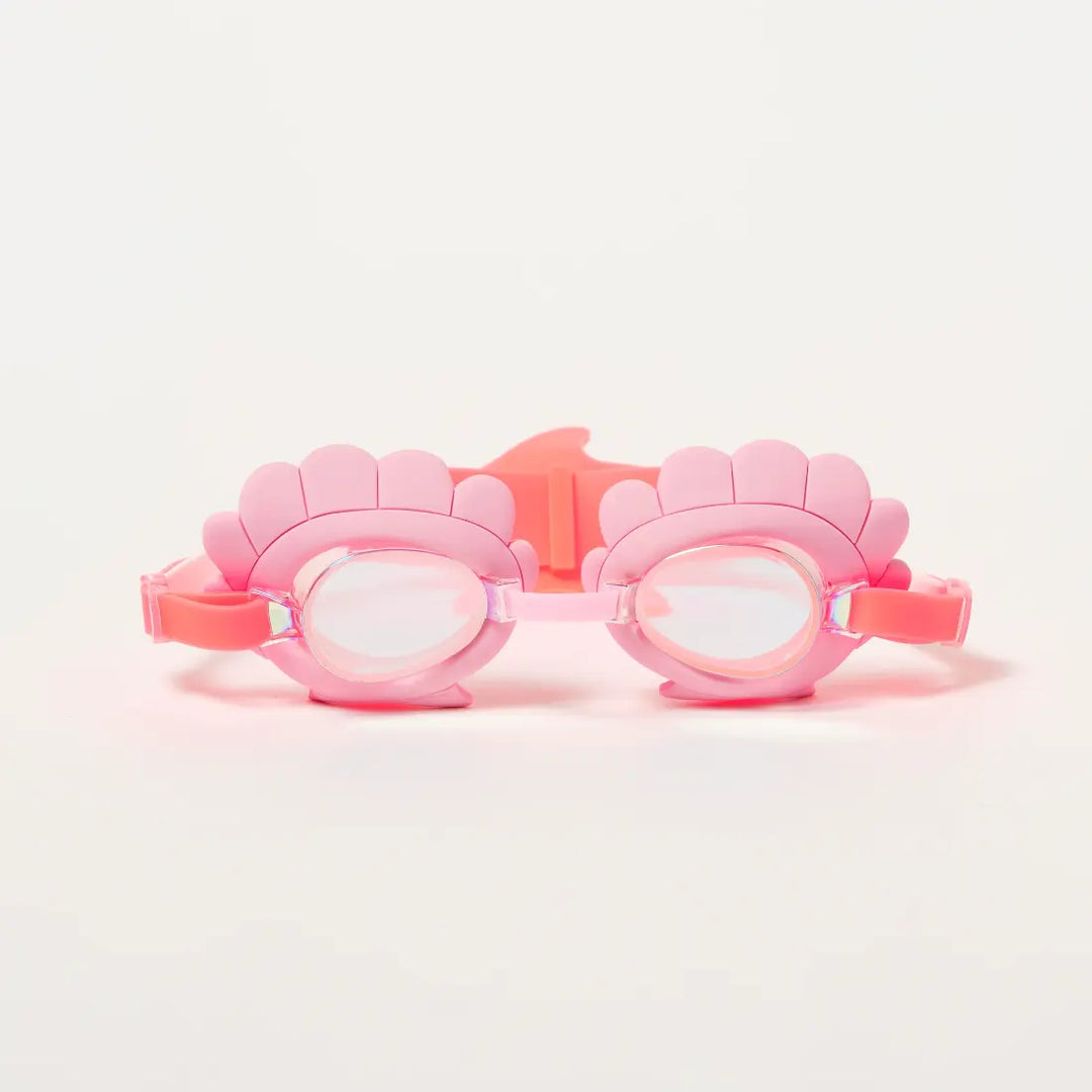 SUNNYLiFE Melody the Mermaid Mini Swim Goggles - Neon Strawberry