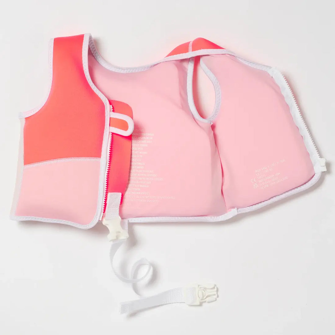 SUNNYLiFE Melody the Mermaid Swim Vest (1-2) - Neon Strawberry