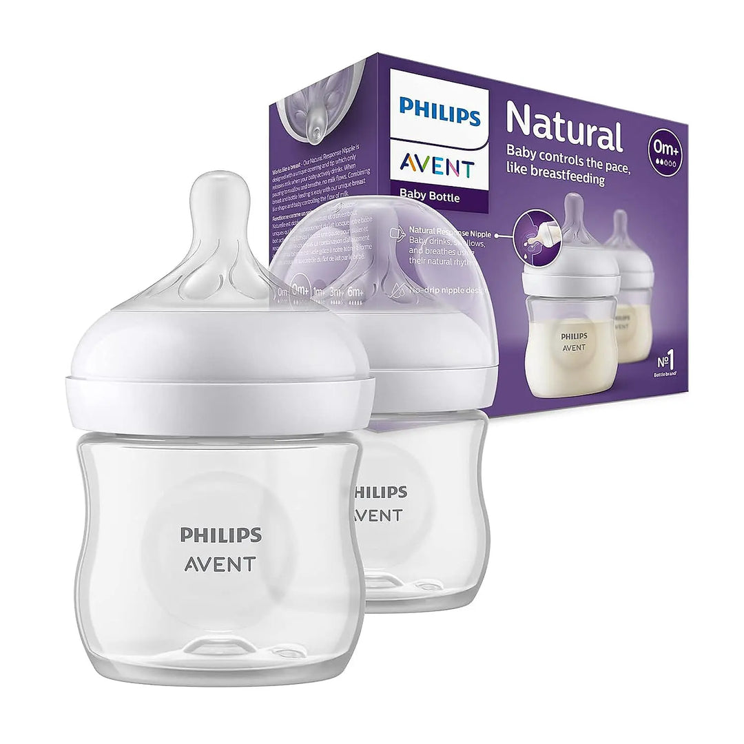 Philips Avent Natural Response Bottle (0M+) - 4oz/125ml (Twin Bottle Pack)