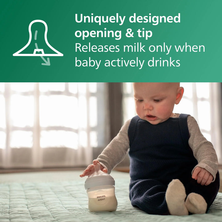 Philips Avent Natural Response Glass Baby Bottle – 120ml (0-3m)