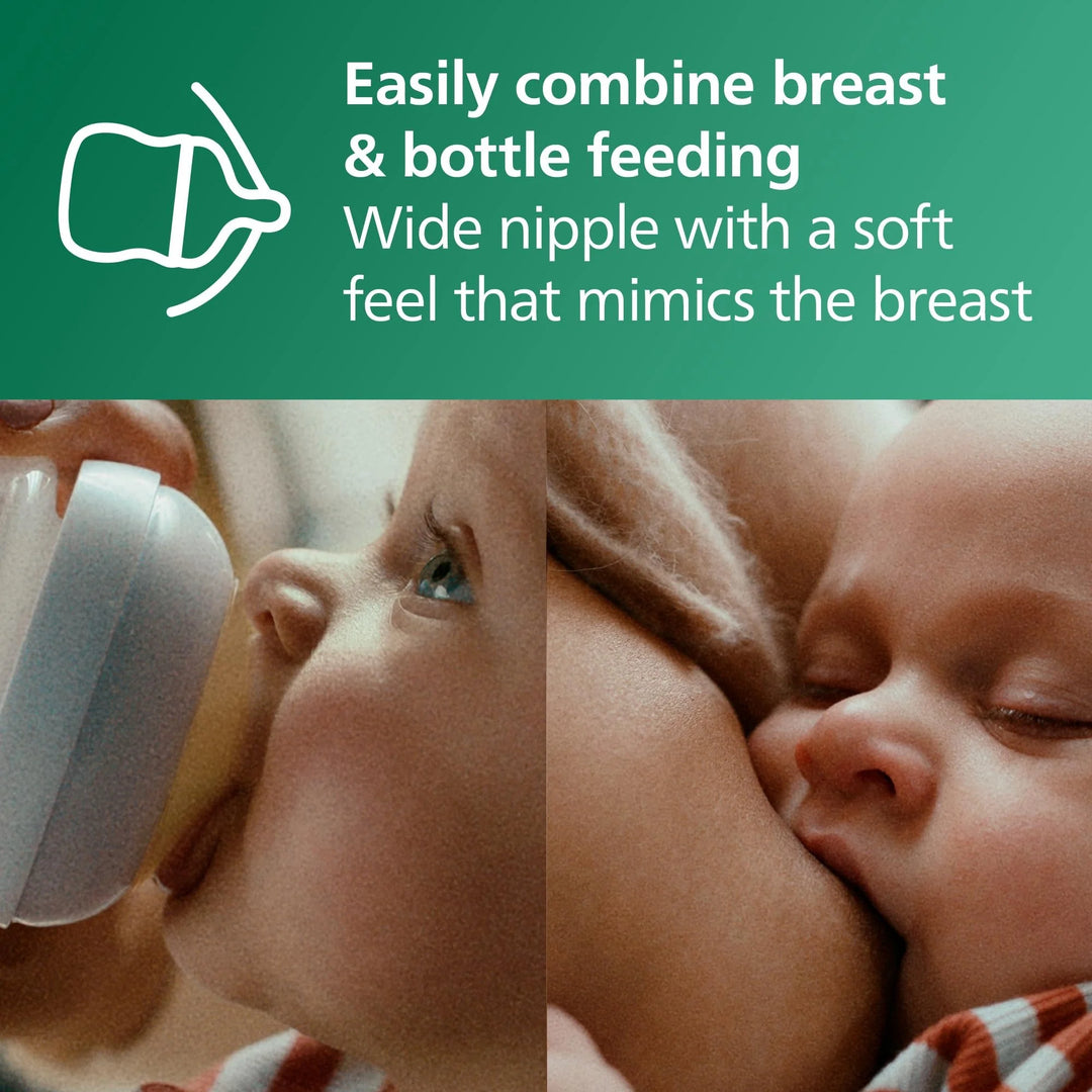 Philips Avent Natural Response Glass Baby Bottle – 120ml (0-3m)