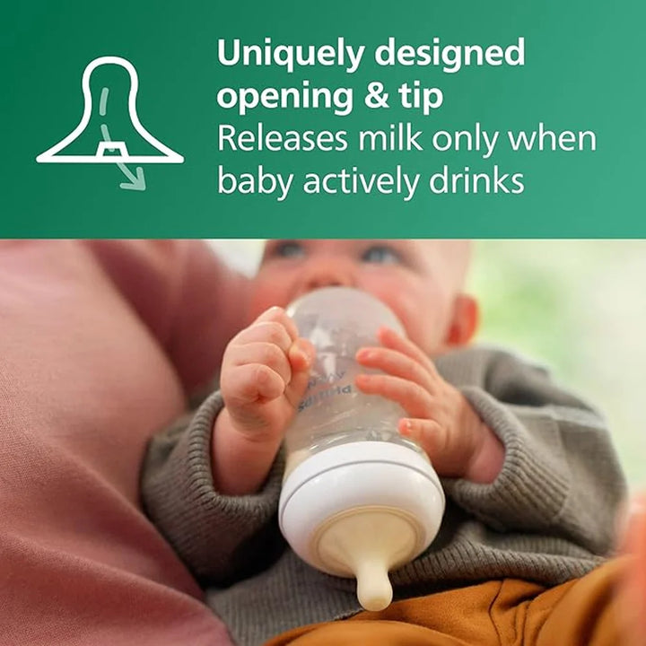 Philips Avent Natural Response Glass Baby Bottle – 240ml (3-6m)