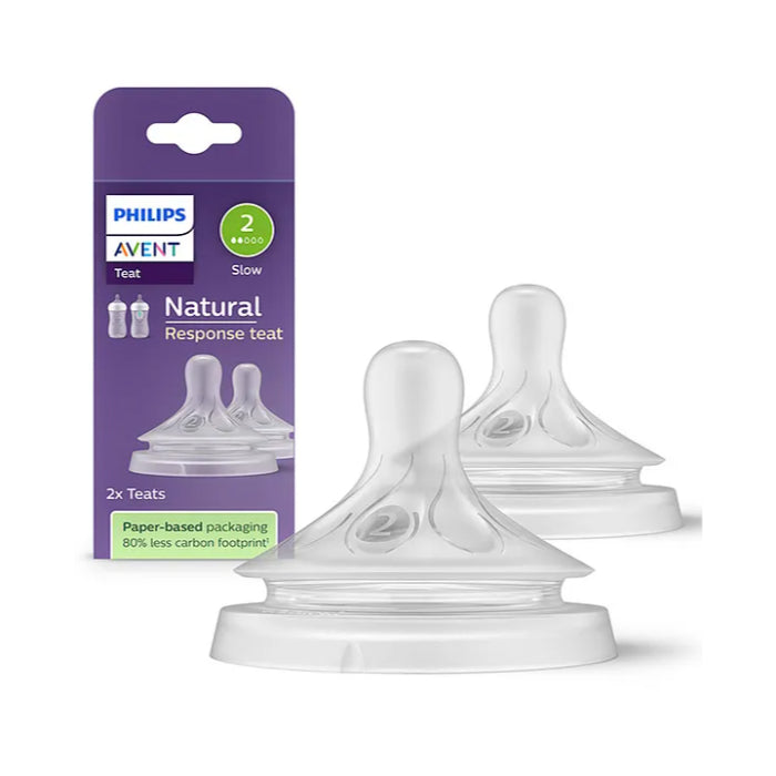 Philips Avent Natural Response Teat Flow 2 - Slow (Twin Pack)