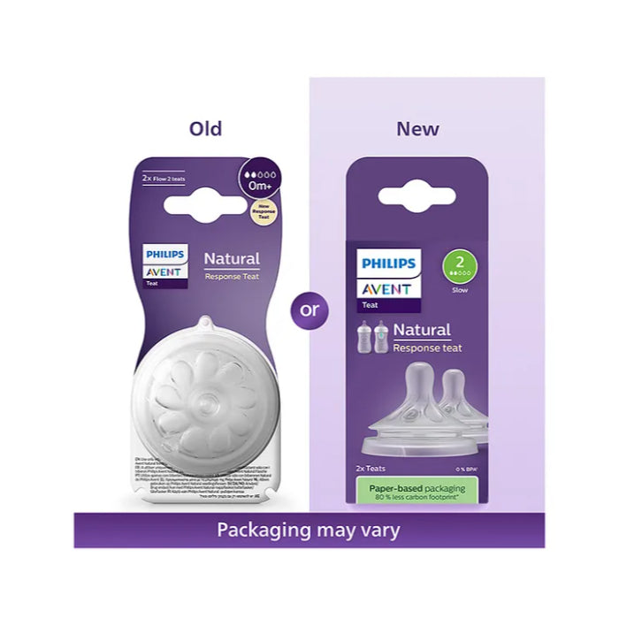 Philips Avent Natural Response Teat Flow 2 - Slow (Twin Pack)