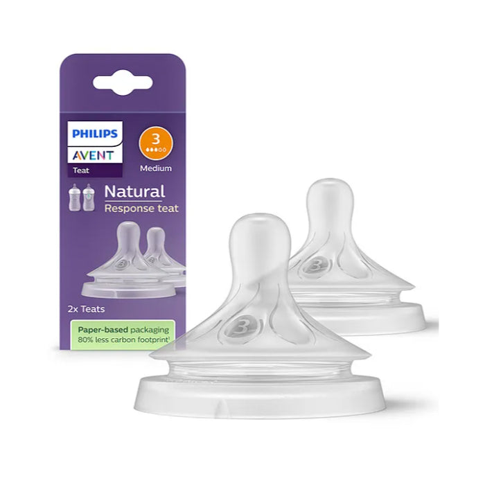 Philips Avent Natural Response Teat Flow 3 - Medium (Twin Pack)