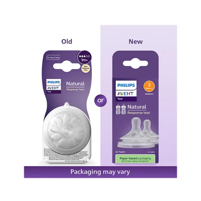 Philips Avent Natural Response Teat Flow 3 - Medium (Twin Pack)