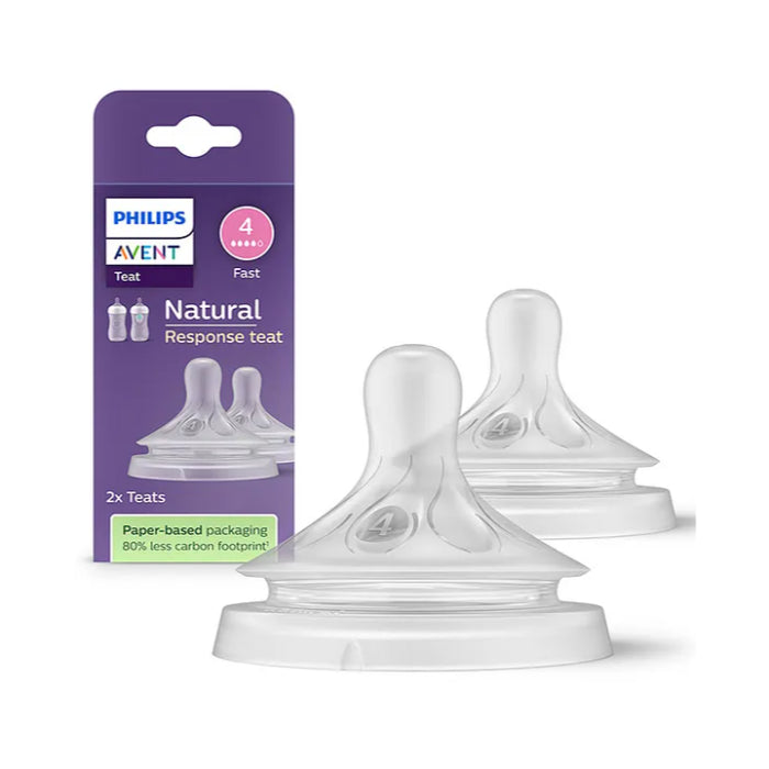Philips Avent Natural Response Teat Flow 4 - Fast (Twin Pack)
