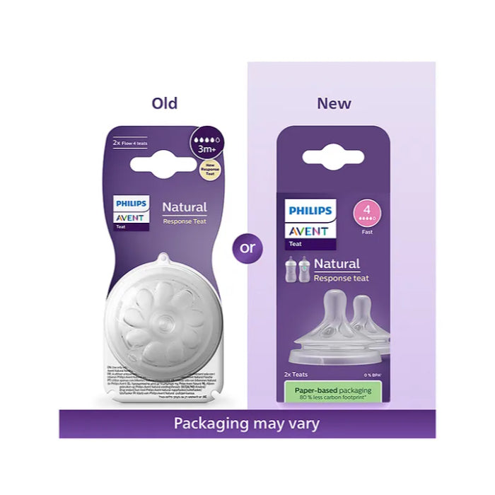 Philips Avent Natural Response Teat Flow 4 - Fast (Twin Pack)