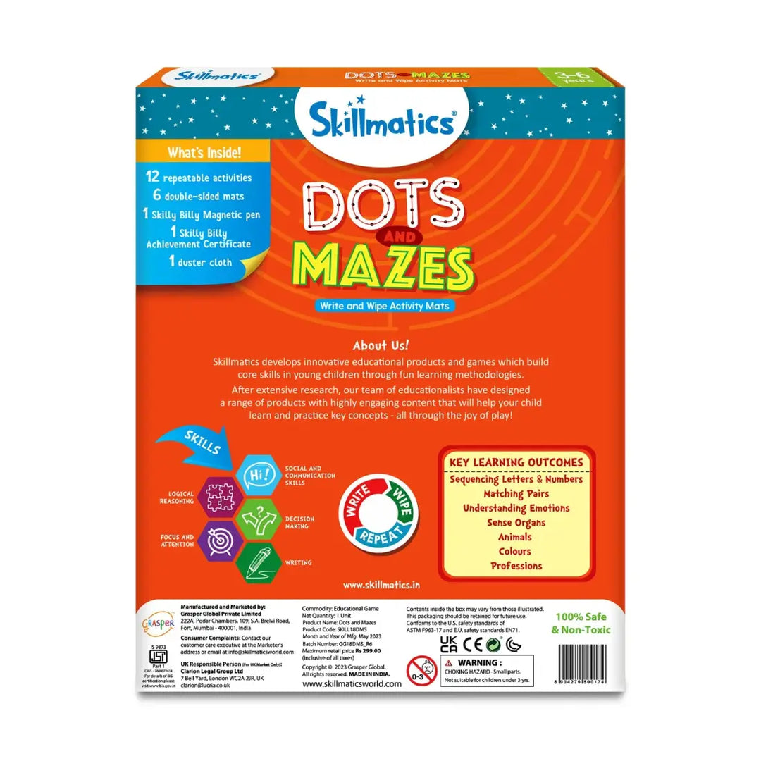 Skillmatics Dots & Mazes