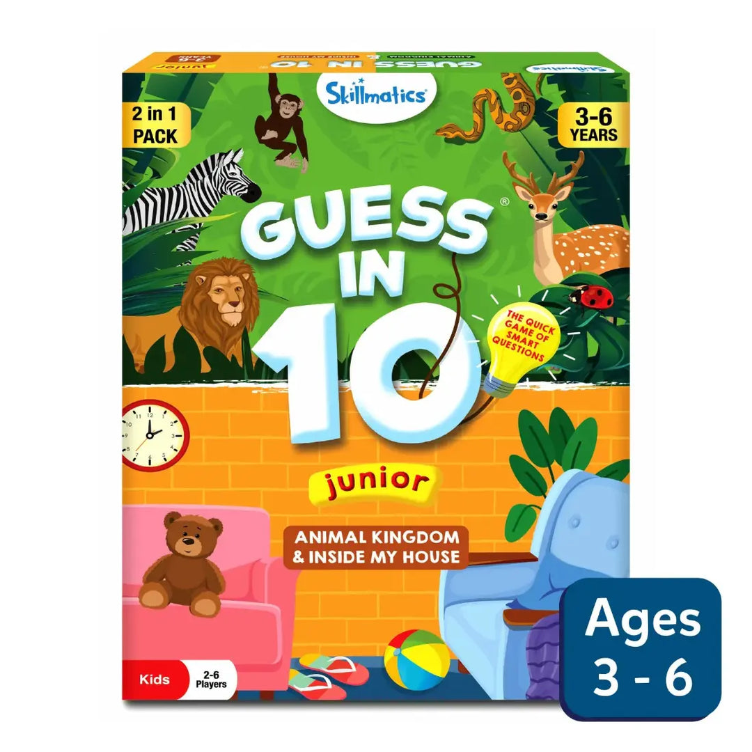 Skillmatics Guess in 10 Junior Animal Kingdom & Inside My House