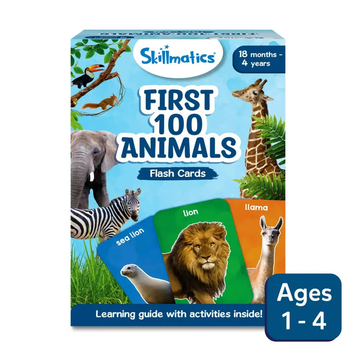 Skillmatics Flash Cards First 100 Animals