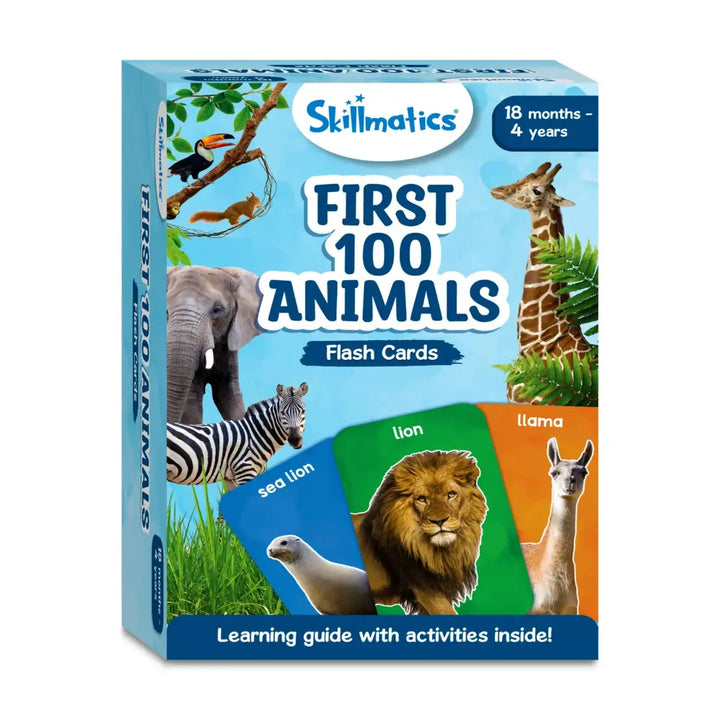 Skillmatics Flash Cards First 100 Animals