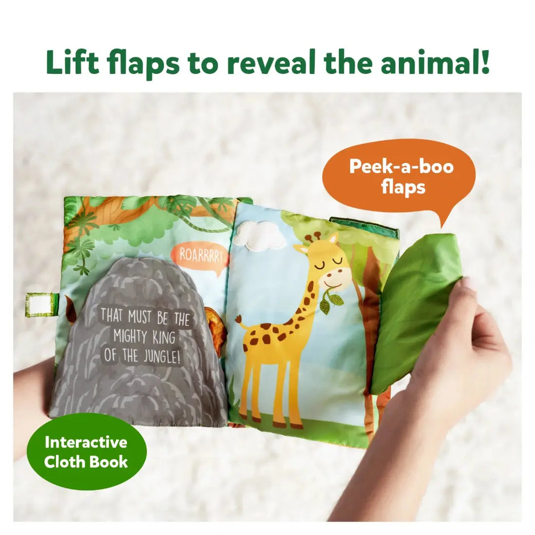 Skillmatics Peek-A-Boo Cloth Book In The Jungle