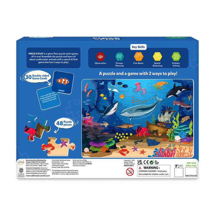 Skillmatics Piece & Play Underwater Animals