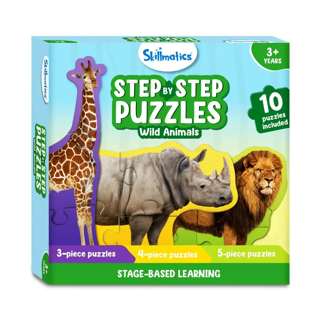 Skillmatics Step By Step Puzzles Wild Animals