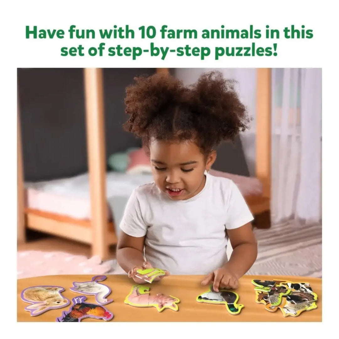 Skillmatics Step By Step Puzzles Farm Animals