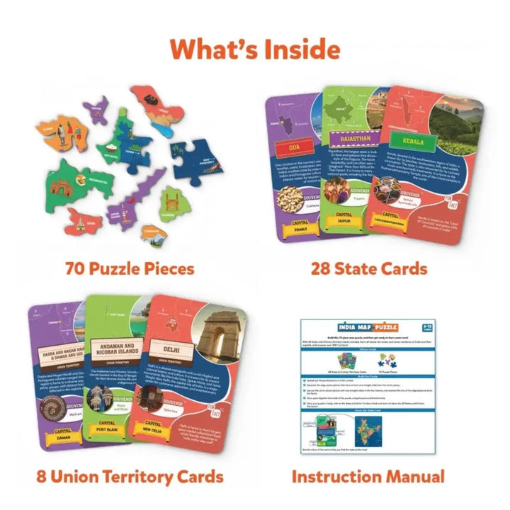 Skillmatics India Map Puzzle