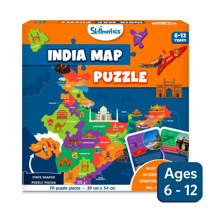 Skillmatics India Map Puzzle