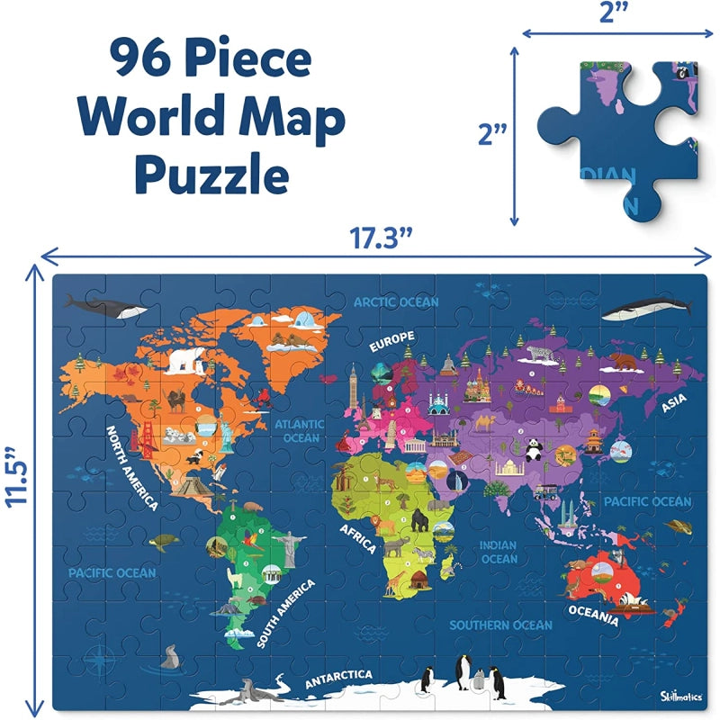 Skillmatics World Map Puzzle