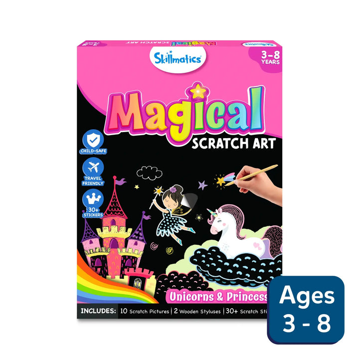 Skillmatics Magical Scratch Art Unicorns & Princesess