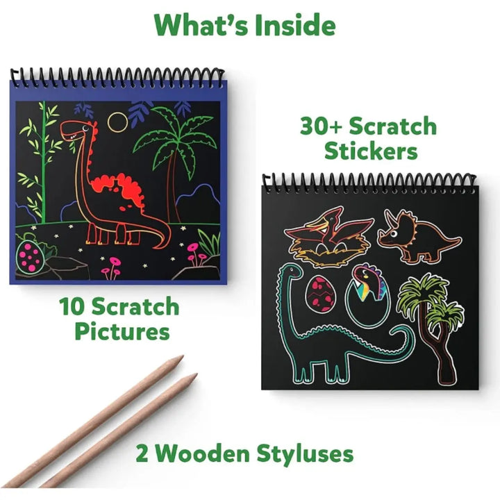 Skillmatics Magical Scratch Art World Of Dinosaurs