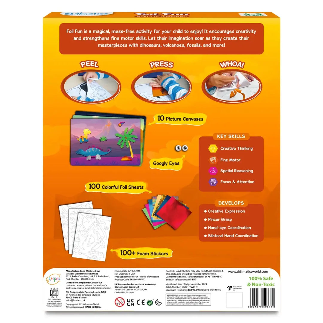 Skillmatics Foil Fun World Of Dinosaurs