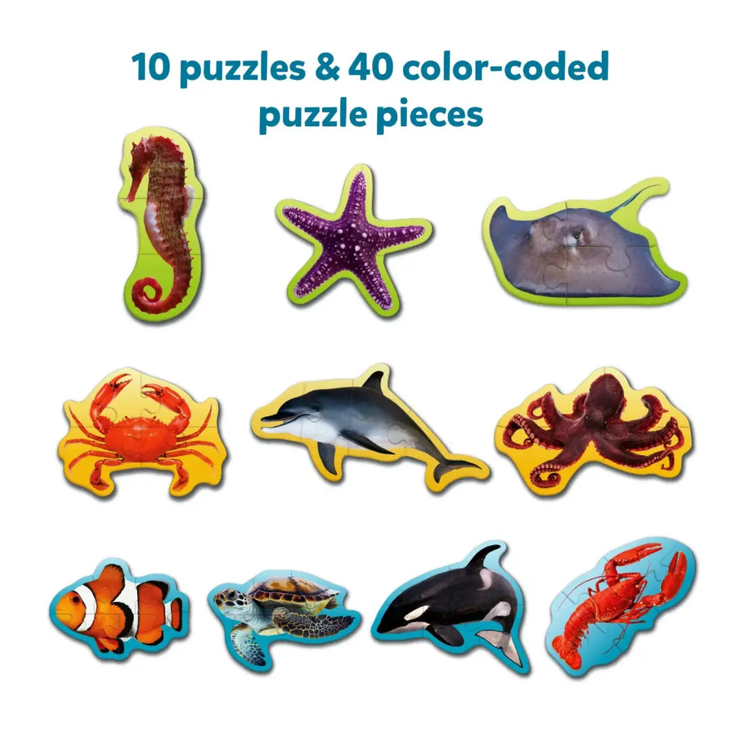 Skillmatics Step By Step Puzzles Underwater Animals