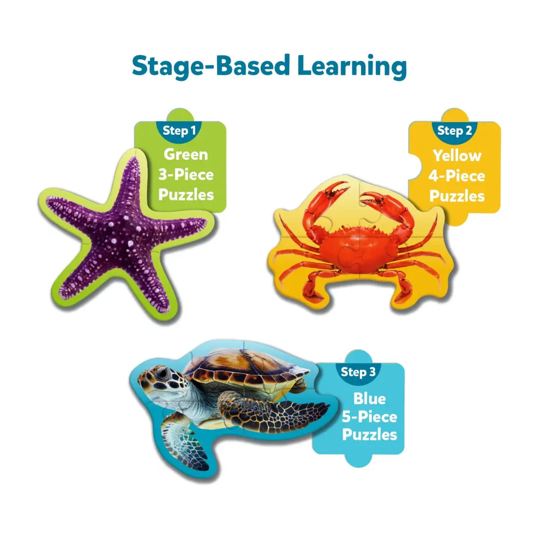 Skillmatics Step By Step Puzzles Underwater Animals