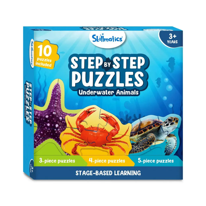 Skillmatics Step By Step Puzzles Underwater Animals