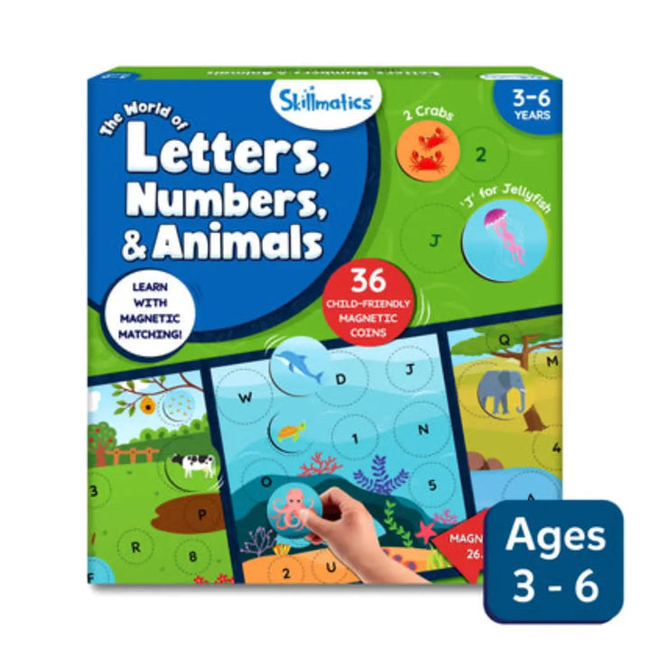 Skillmatics Magnetic Match The World Of Letters, Numbers & Animals