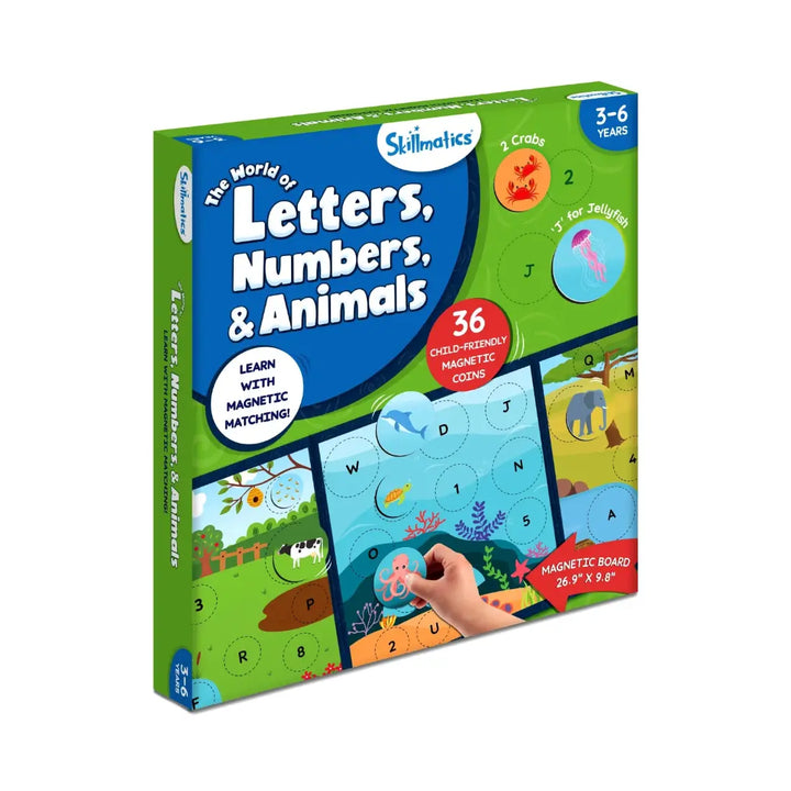 Skillmatics Magnetic Match The World Of Letters, Numbers & Animals