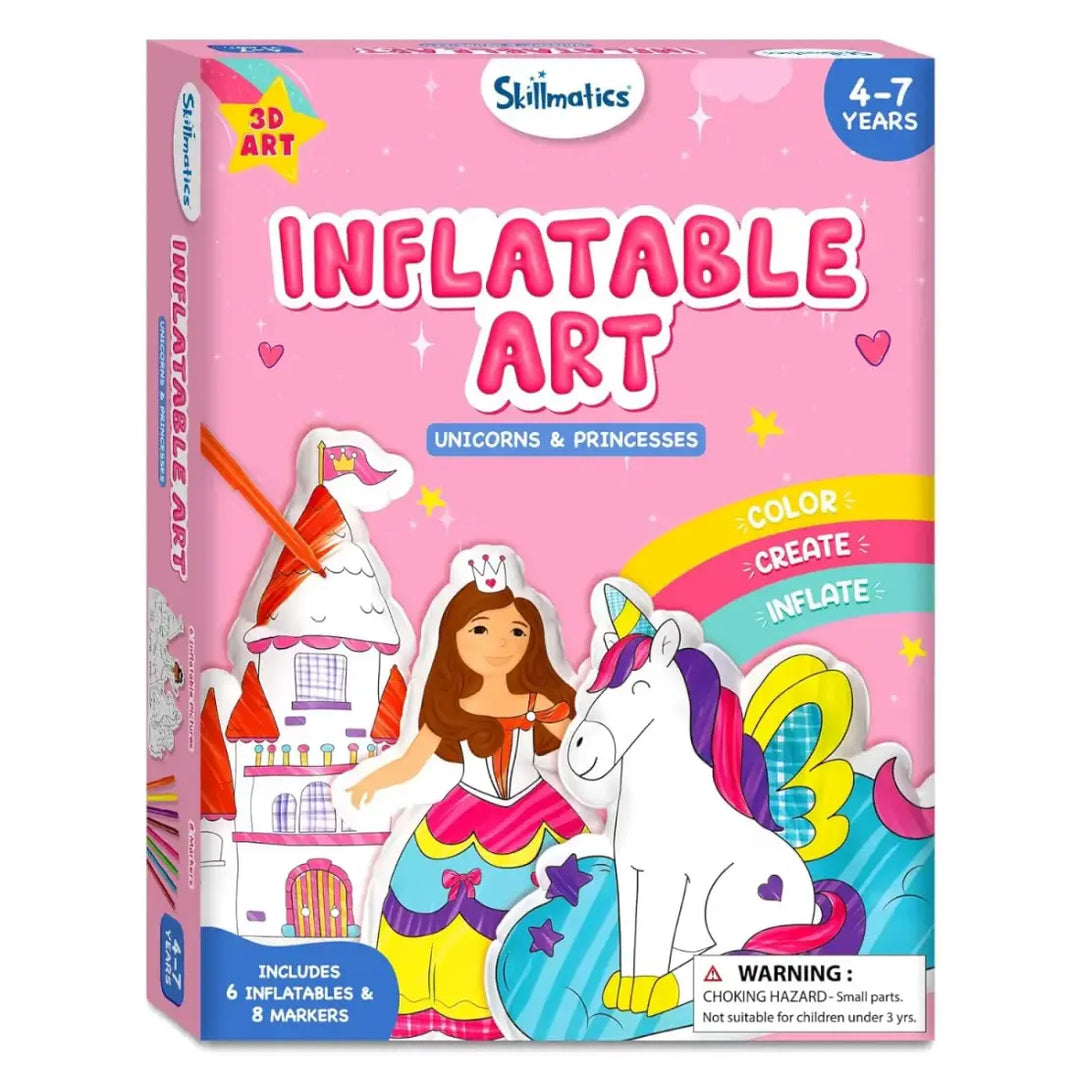 Skillmatics Inflatable Art Unicorns & Princesses