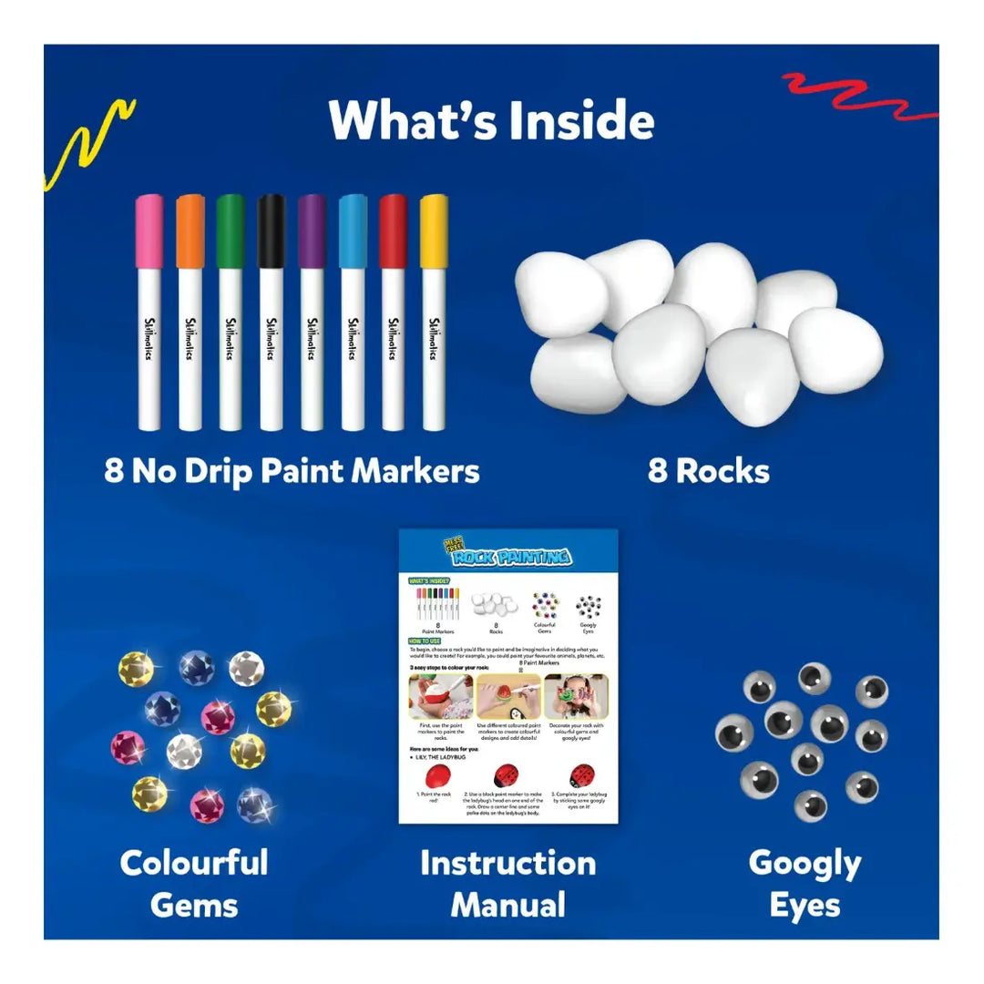 Skillmatics Mess Free! Rock Painting