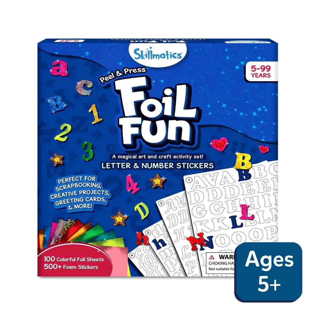 Skillmatics Foil Fun Letter & Number Stickers