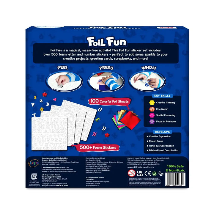 Skillmatics Foil Fun Letter & Number Stickers