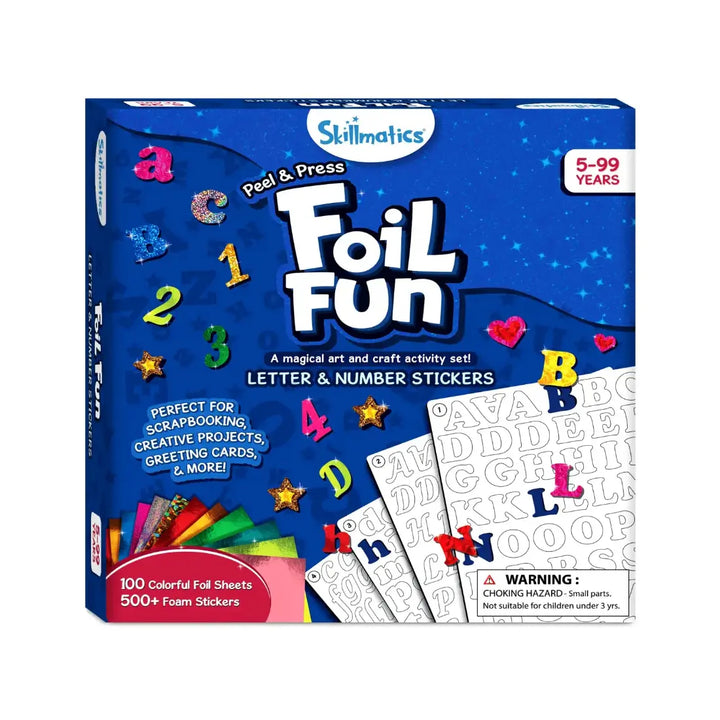 Skillmatics Foil Fun Letter & Number Stickers