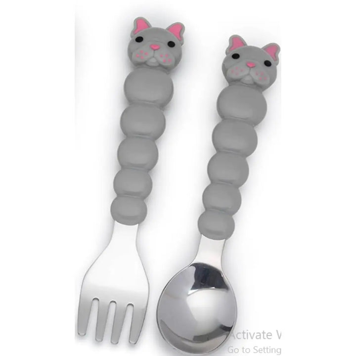 melii Spoon & Fork with Case - Bulldog