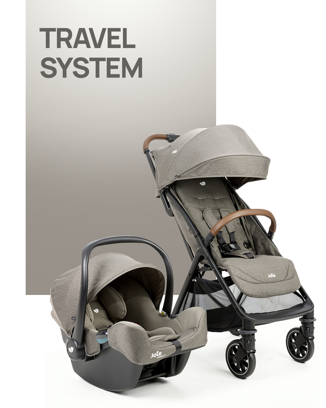 Travel system strollers with compatible car seat