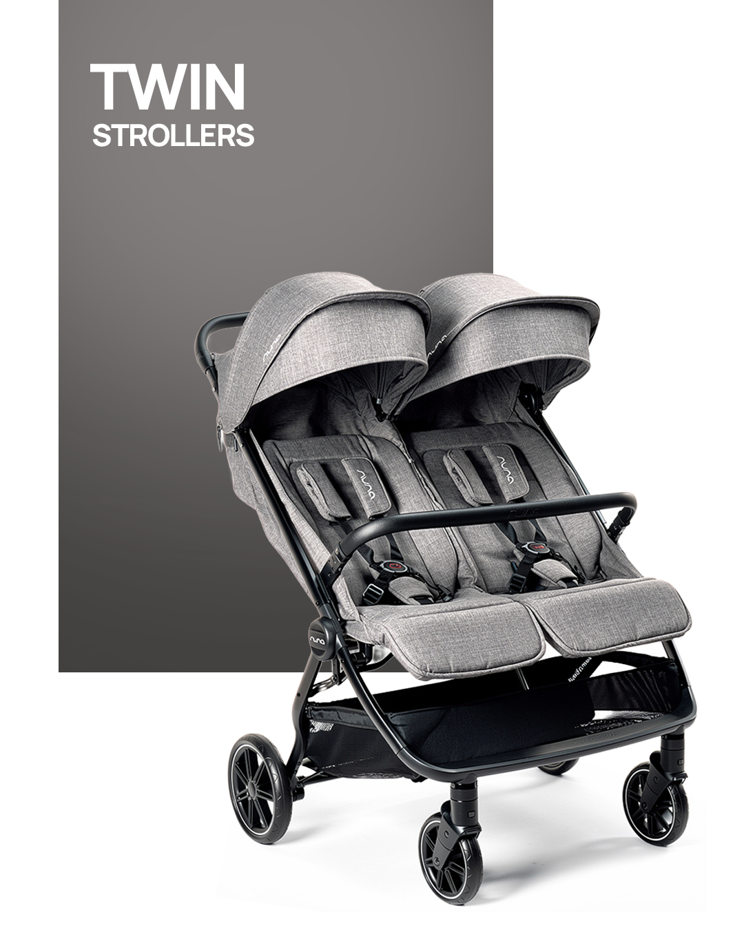 Twin strollers for double the convenience