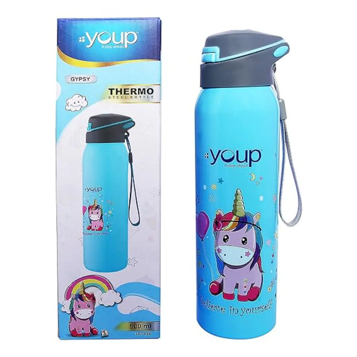 Magical Unicorn Stainless Steel Bottle - Gypsy (500 ml) - Blue