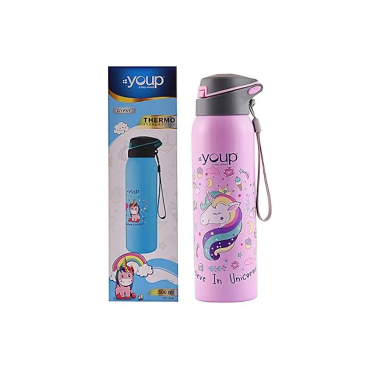 Magical Unicorn Stainless Steel Bottle - Gypsy (500 ml) - Pink