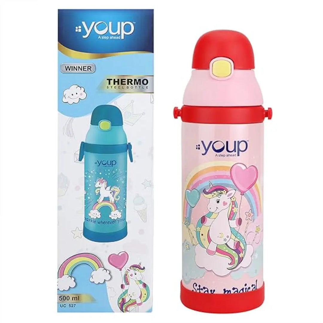 Magical Unicorn Stainless Steel Bottle - Winner (500 ml) - Pink