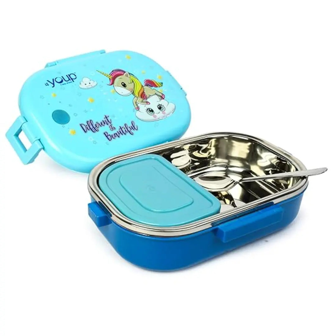 Magical Unicorn Stainless Steel Lunch Box - Break Time (850 ml) - Blue