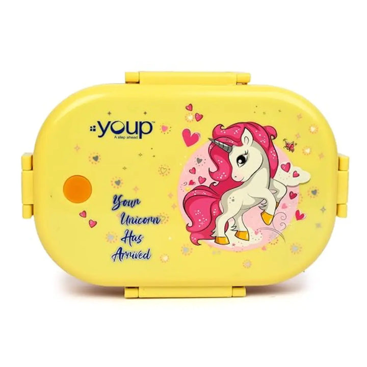 Magical Unicorn Stainless Steel Lunch Box - Break Time (850 ml) - Orange