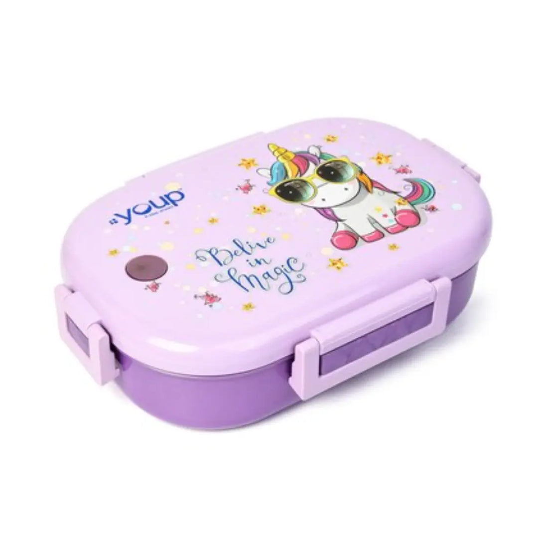 Magical Unicorn Stainless Steel Lunch Box - Break Time (850 ml) - Purple