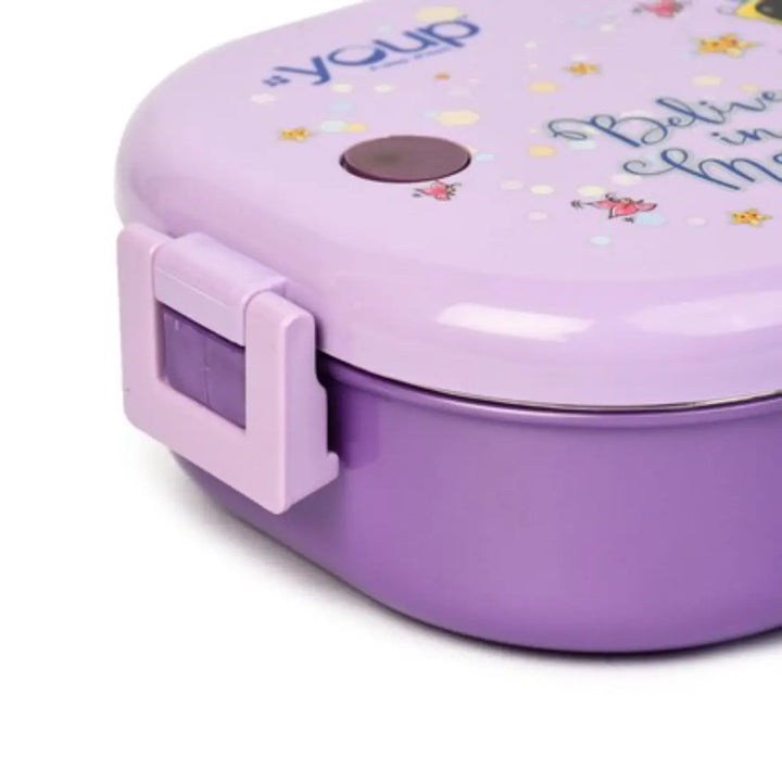 Magical Unicorn Stainless Steel Lunch Box - Break Time (850 ml) - Purple