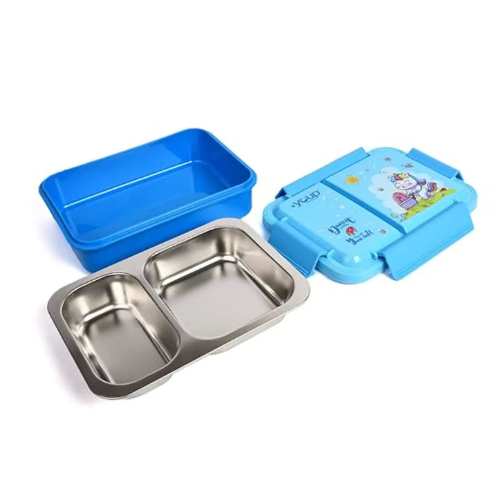 Magical Unicorn Stainless Steel Lunch Box - Picnic (750 ml) - Blue