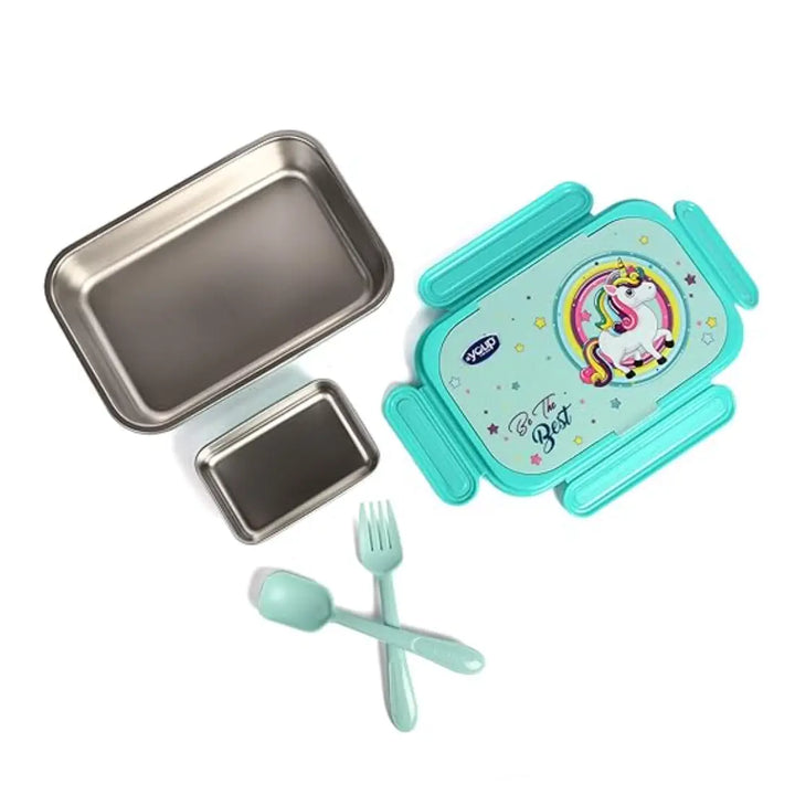 Magical Unicorn Stainless Steel Lunch Box - Xolo (850 ml) - Green