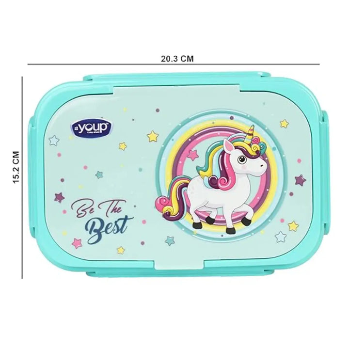 Magical Unicorn Stainless Steel Lunch Box - Xolo (850 ml) - Green